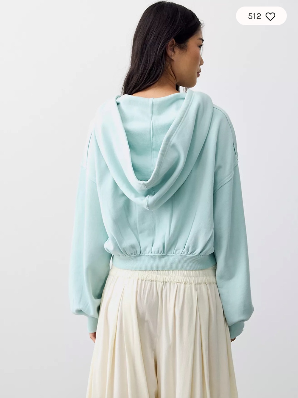 Free People WESLEY CROPPED HOODIE !!NWT!!